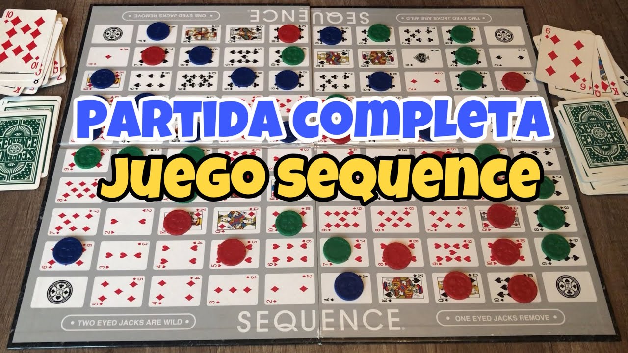 Juego de mesa sequence / partida de sequence completa