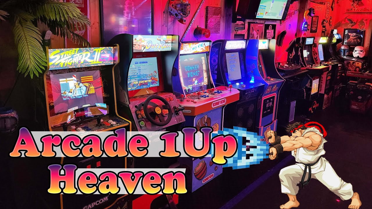 Лучший тур по аркадным залам и спорт-барам 1Up Man Cave!