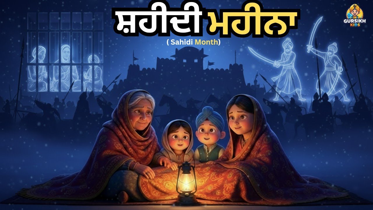 Sahidi mahina | ਸ਼ਹੀਦੀ ਮਹੀਨਾ | Punjabi Kids Rhyme on Sikh Shaheedi | Guru Gobind Singh Ji History