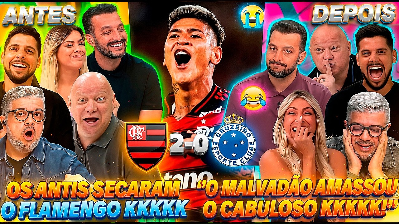 😂 SECOU e SE DEU MAL! ANTES e DEPOIS do JOGO ABERTO a FLAMENGO 2X0 CRUZEIRO no BRASILEIRÃO!