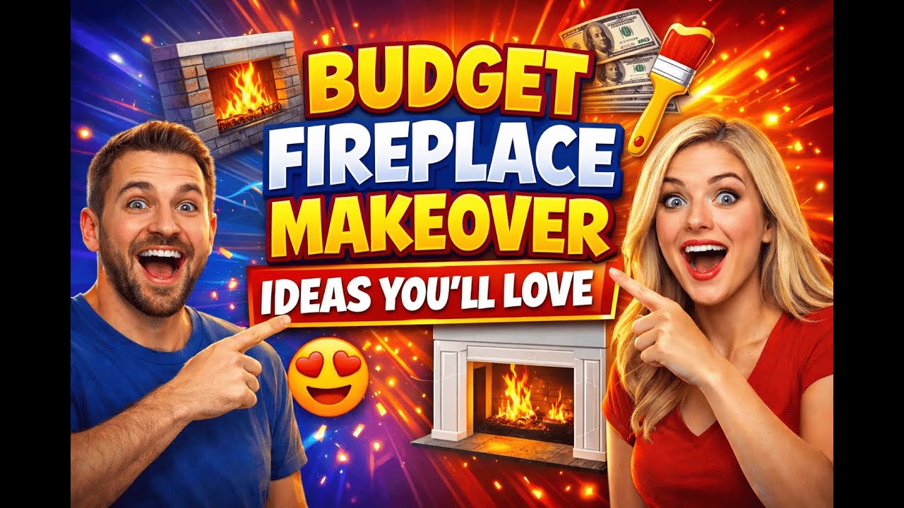 Budget Fireplace Makeover Ideas You’ll Love #fireplacemakeover #budgethomeplan  #affordabledecor