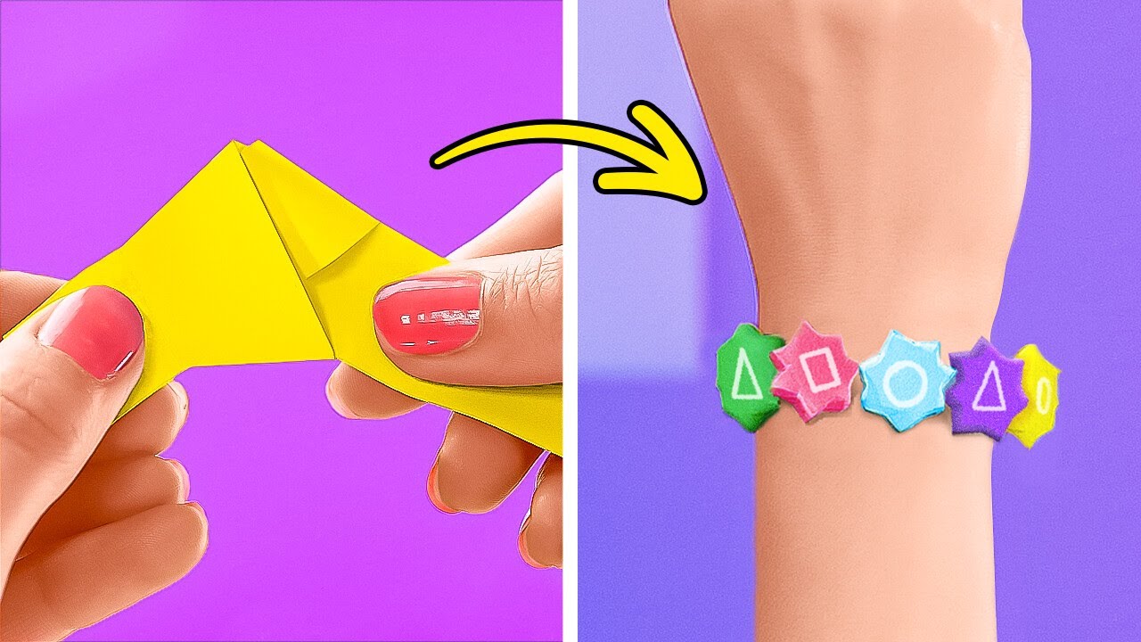 ✨ Joyería de Papel DIY: ¡Ilumina Tu Día con Manualidades de 5 Minutos! 💕