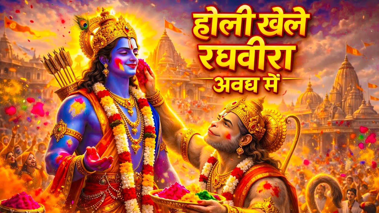 होली खेले रघवीरा अवध में | Holi Khele Raghveera Avadh Me | Ram Hanuman Holi Song Bhajan | Holi Song