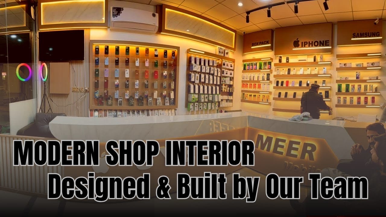 Shop interior design / Mobile shop interior making step by step 
