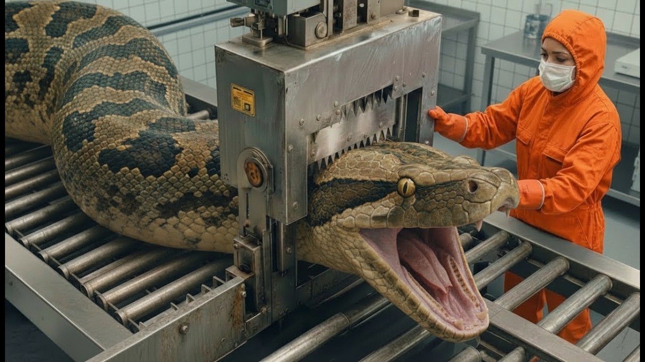 Inside the High-End Python Skin Factory – (Full Process) How Billion-Dollar Fashion Is Made