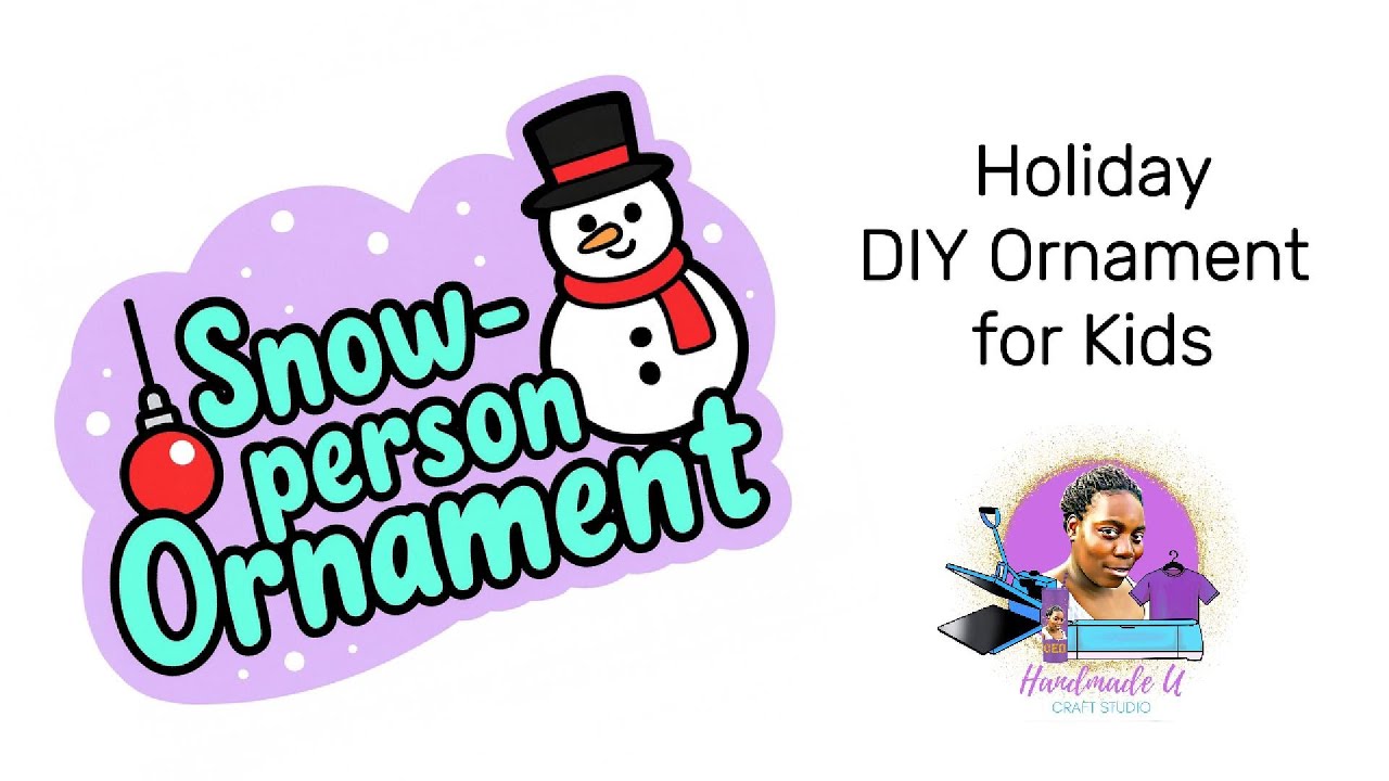 DIY Snowperson Ornament for Kids ⛄ Easy Holiday Craft with Clear Ornaments!