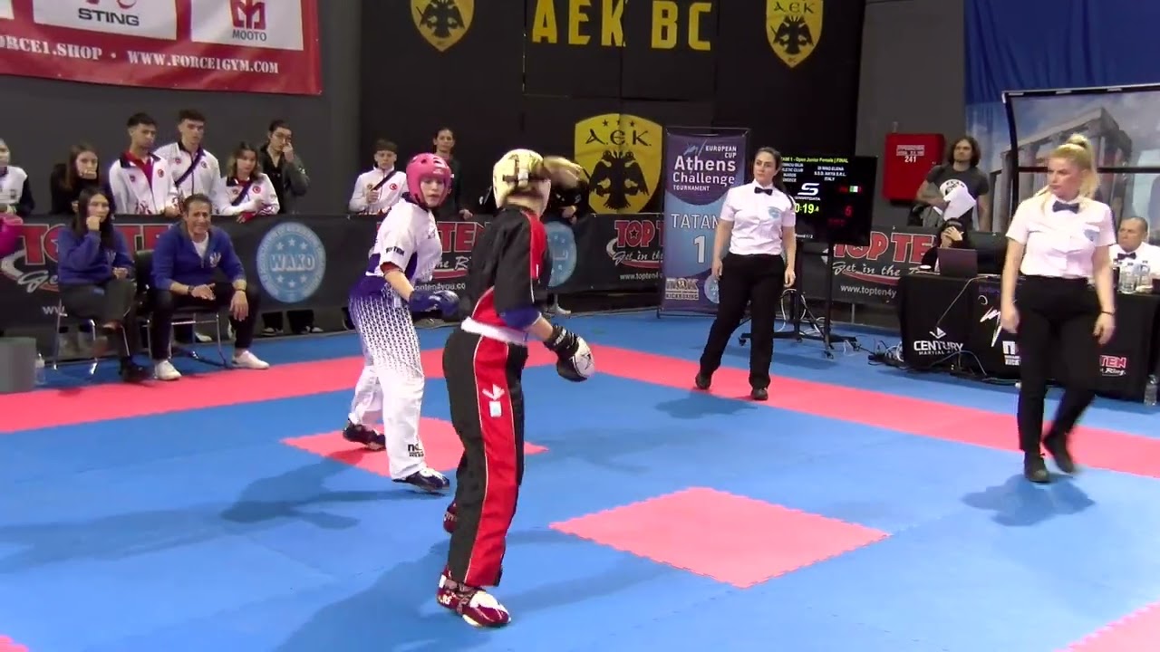 Силия Мемму против Елены Ди Майо, юный гранд-чемпион, финал Athens Challenge 2026