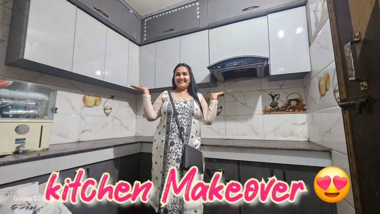 Kitchen Makeover 😍 देखो नई बहूरानी के लिए Kitchen कैसे बनाया 😁 में चली अपने ससुराल🙈 #trendingvlog 