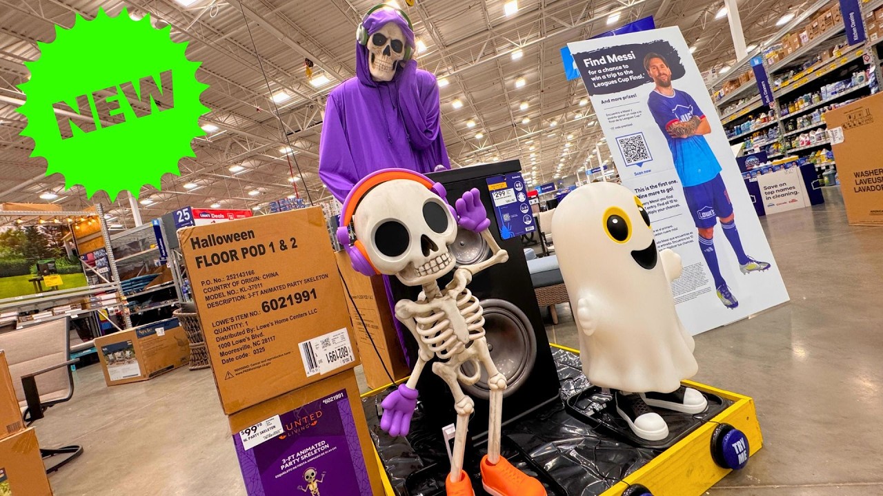 NEW - Lowes Skeleton DJ Halloween Decoration - Do We Like it?
