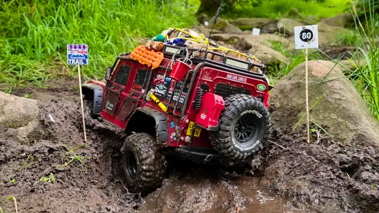 100 Gate Trail w/ My Top Heavy Traxxas TRX4 Defender at UK Scale Nationals