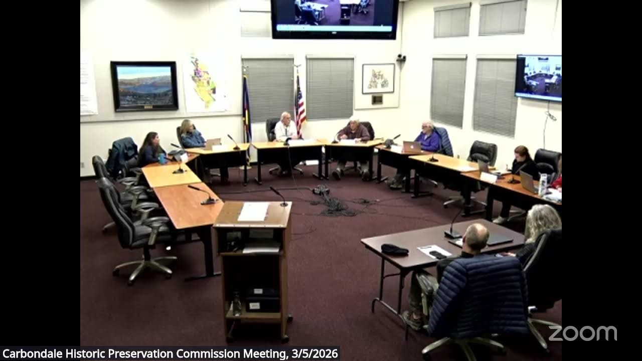 Town of Carbondale Historic Preservation Commission Meeting, 3/5/2026