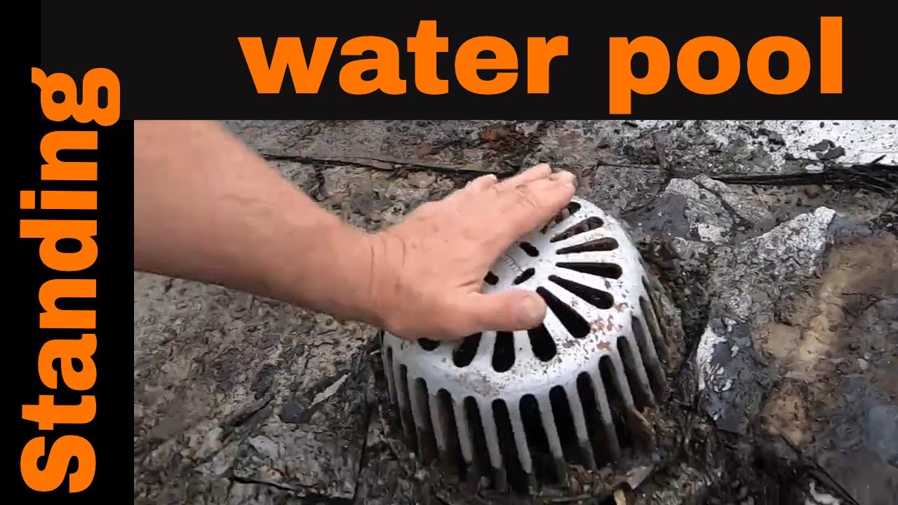 How to remove Standing Water on a Flat Roof