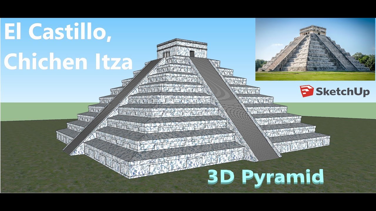 3D Pyramid | El Castillo, Chichen Itza | Mexico