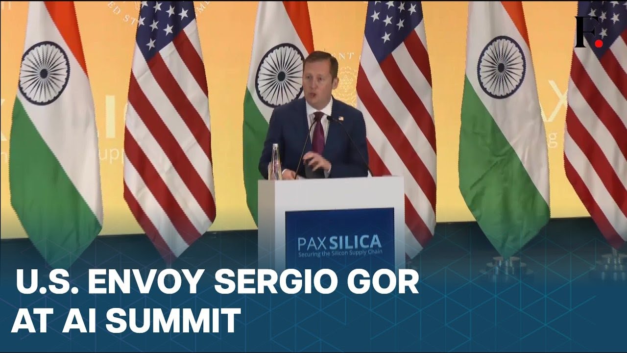 #FirstpostNews: US Envoy Sergio Gor Speaks as India Joins US-led Tech Alliance, Pax Silica|AI Summit