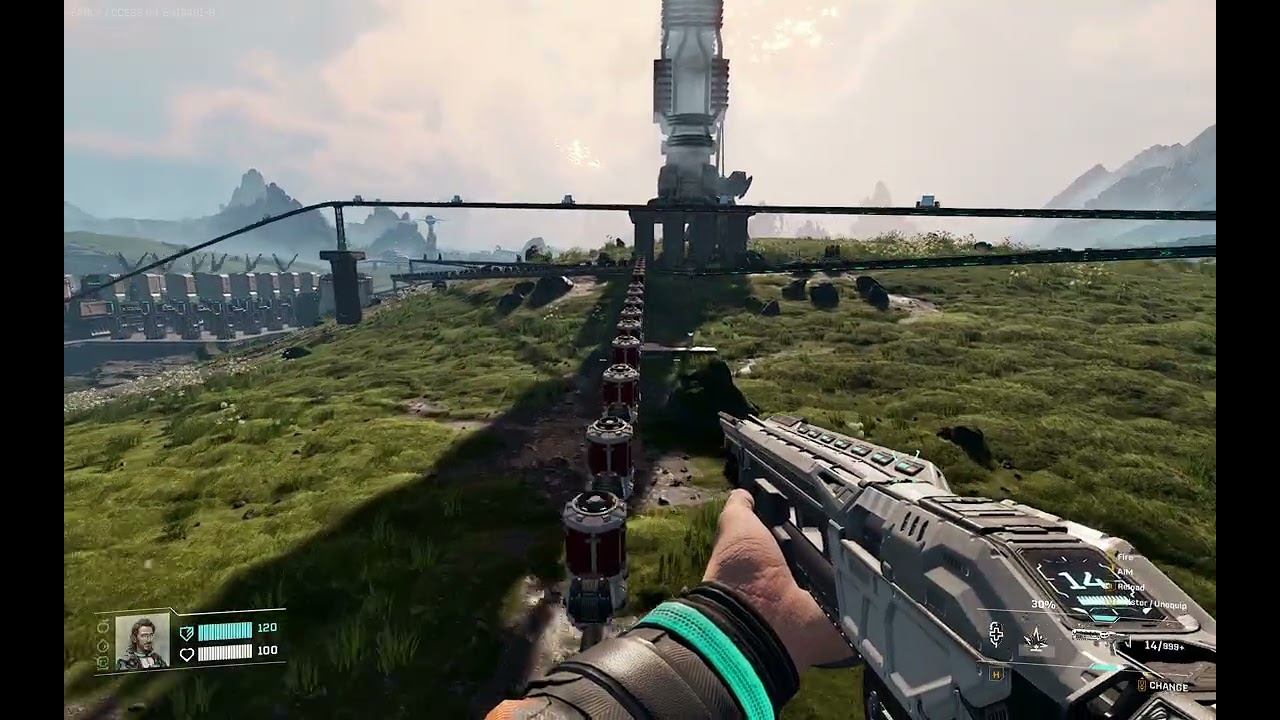 We can ride the working rails in Star Rupture