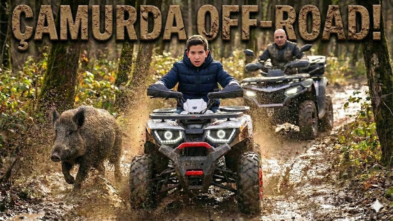 Çamurda ATV Offroad | Karşımıza Domuz Çıktı