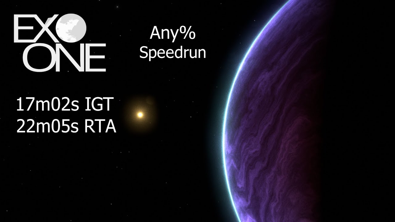 Exo One Speedrun - Any% - 17m02s IGT - 22m05s RTA