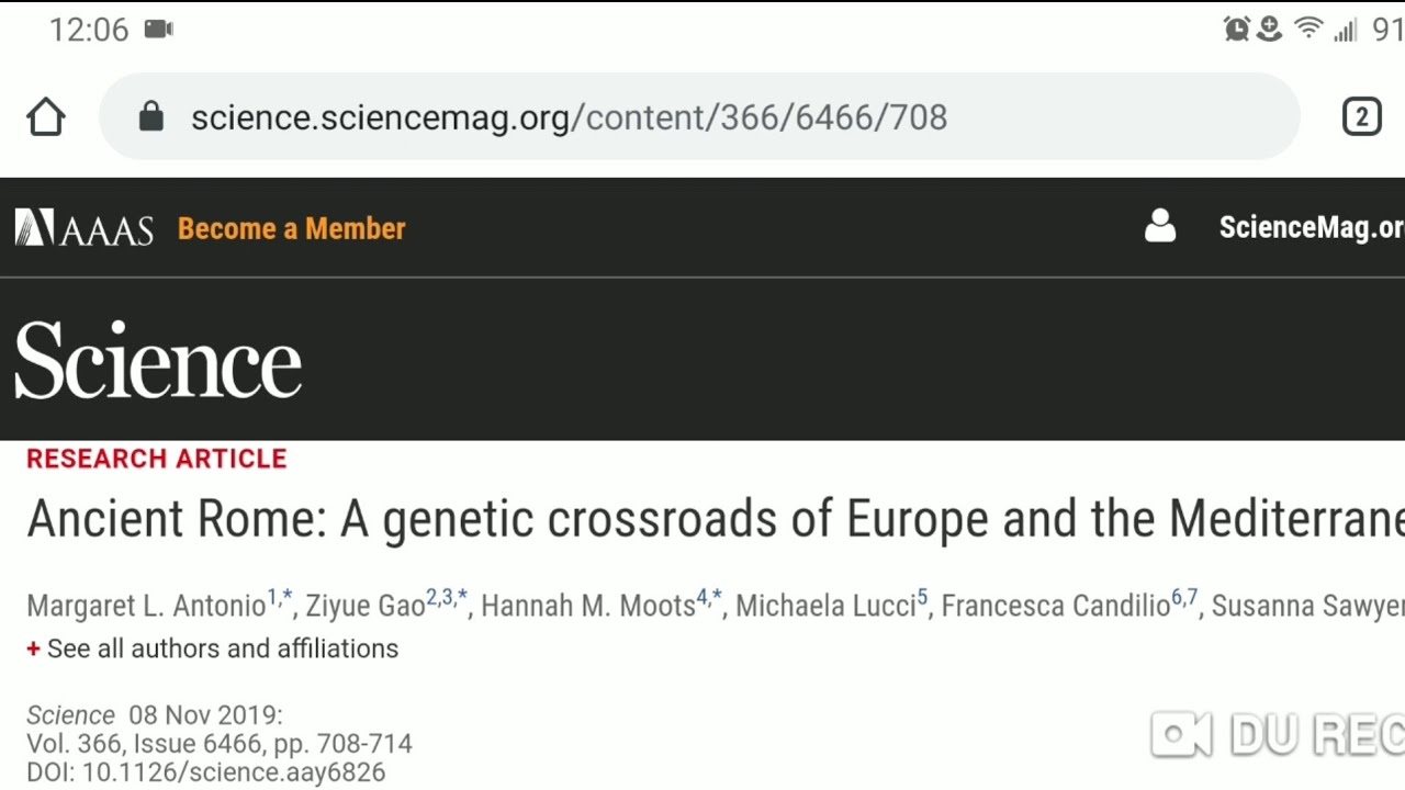 Seed Of Israel: New Study On Ancient Roman DNA