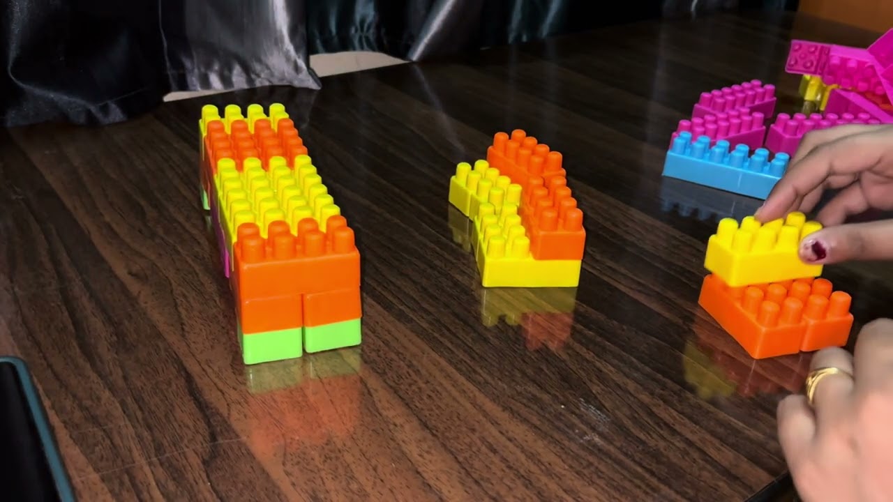 Satisfying DIY Dinning Table ASMR #funbuildingblocks #manybricks #satisfying #toys #asmrsounds 