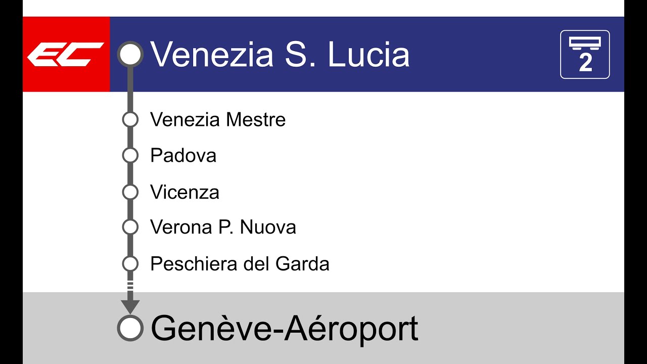 annunci SBB/CFF/FFS » EuroCity Venezia S. Lucia — Genève ✈️ (2023) | SLBahnen