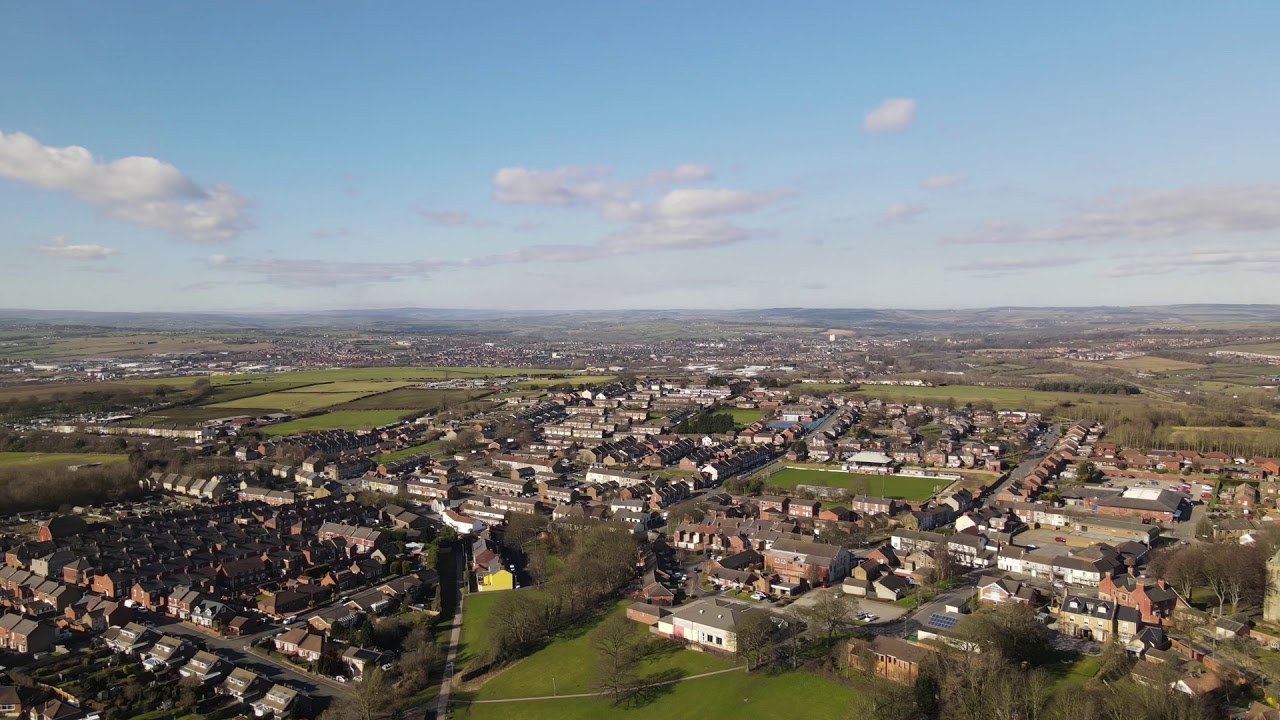Shildon drone flyover