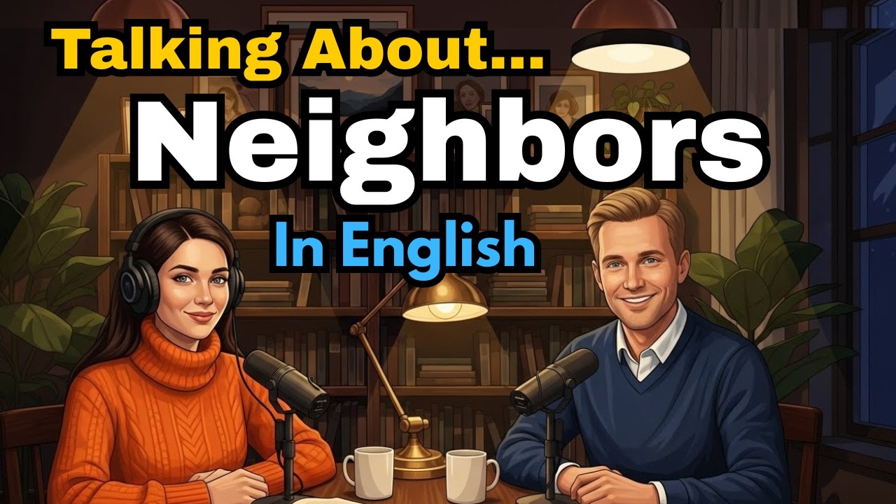 How to talk to Neighbors about all topics in English | Easy English conversation practice