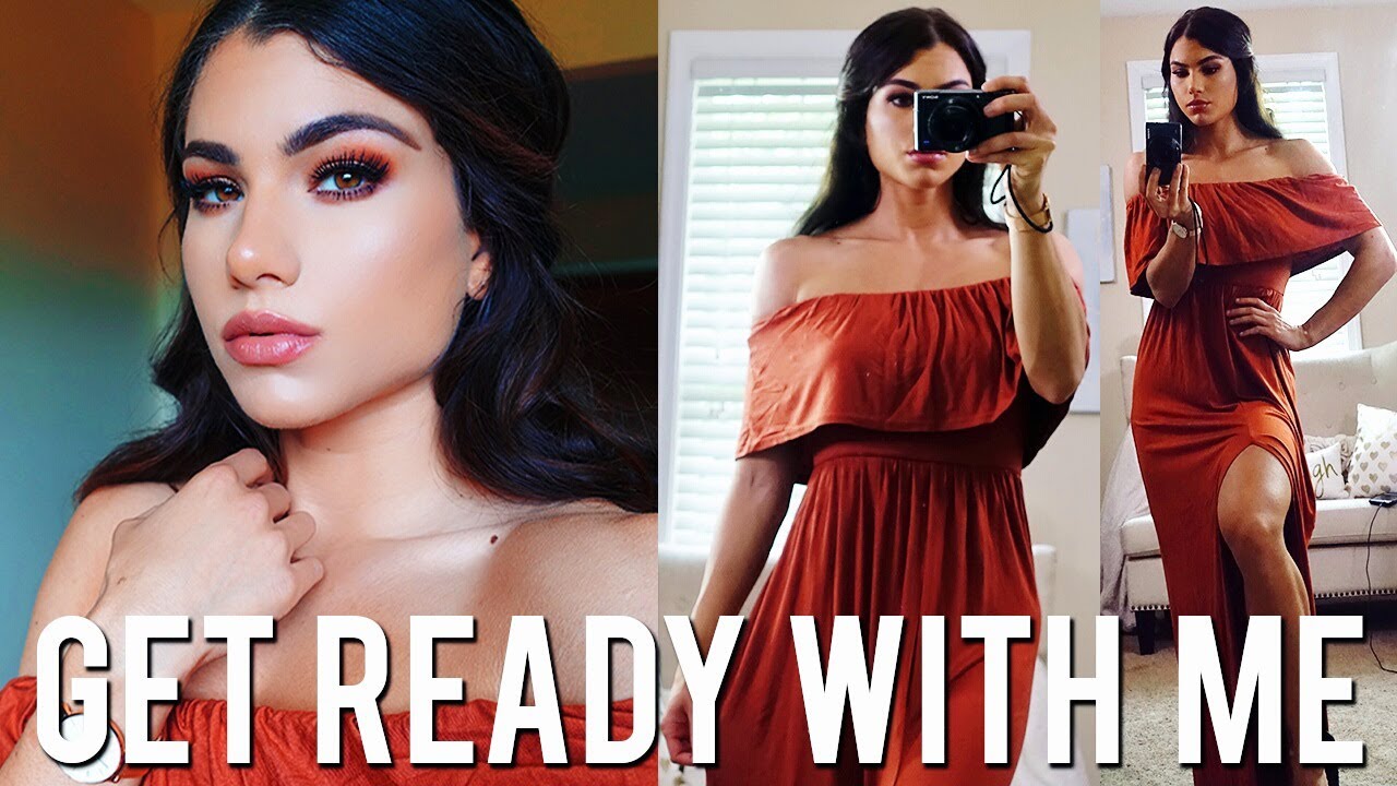 GET READY WITH ME! Summer Edition | Makeup, Hair, & Dress Outfit Idea