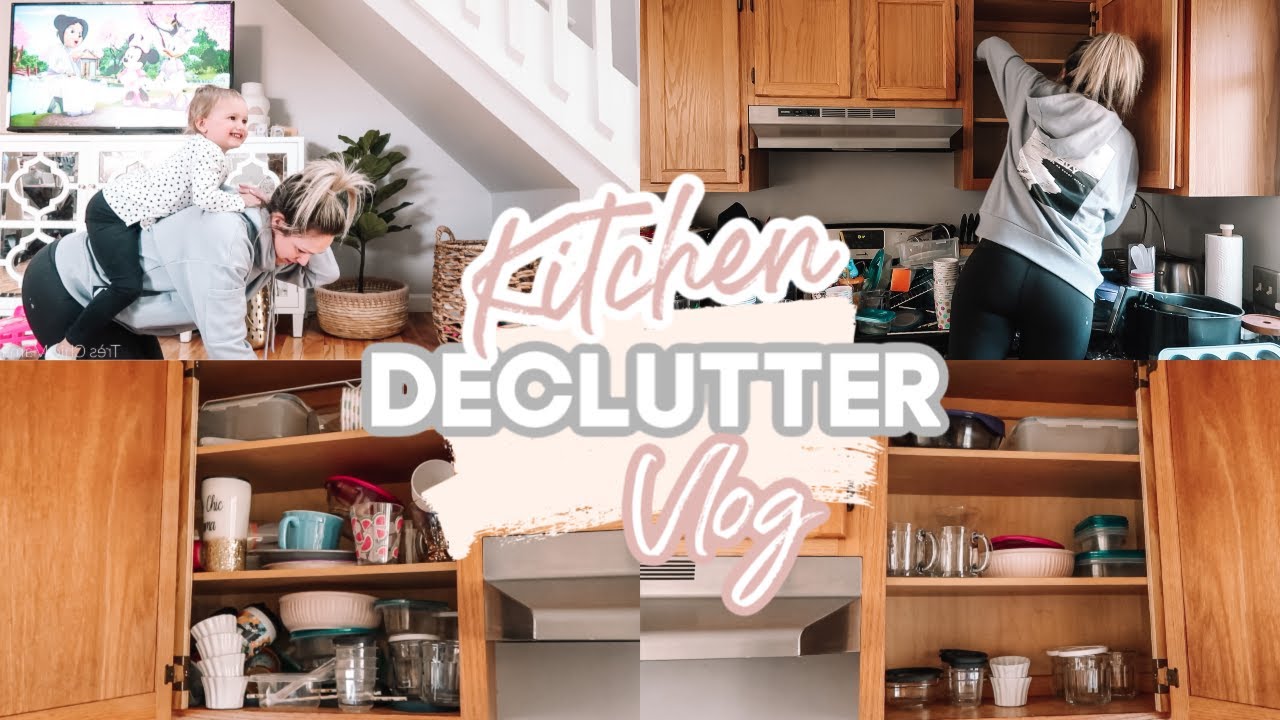 DECLUTTER WITH ME 2020| KITCHEN DECLUTTER & DAY IN THE LIFE OF A MOM| Tres Chic Mama