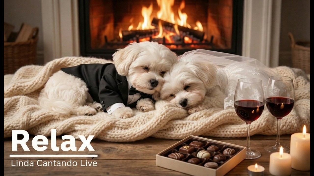 Dog Relaxing Music l Dog Piano Music 🐶 Fireplace Style Sounds for Deep Sleep & Anxiety Relief