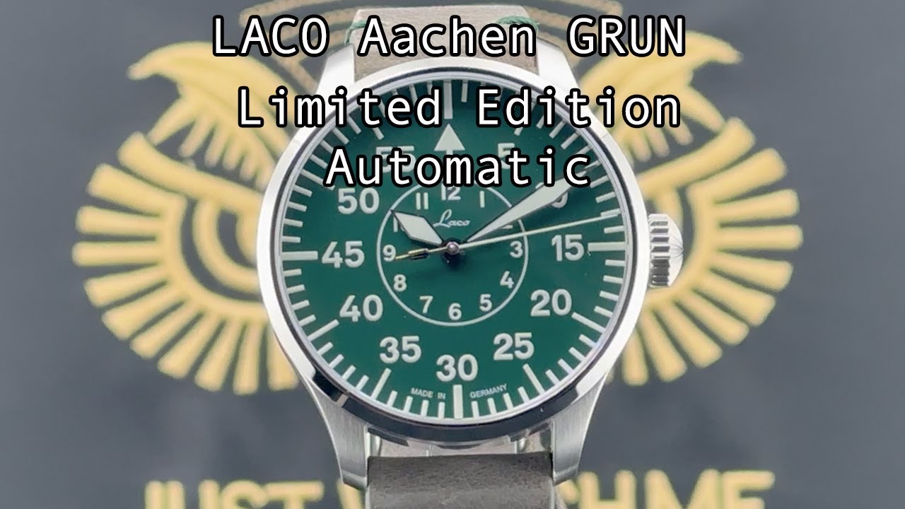 Presenting the LACO Aachen Gr&uuml;n automatic watch - limited edition - ONLY 250 pieces