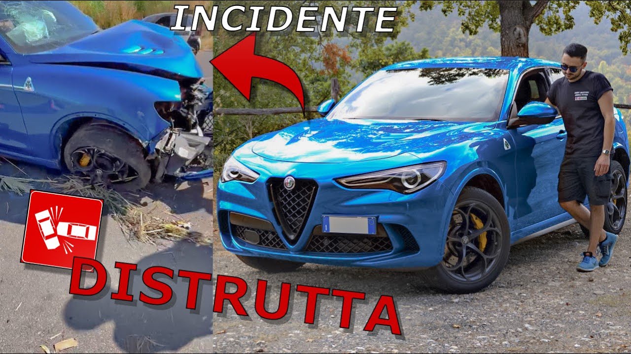 Incidente Alfa Romeo Stelvio QV | Ragazzo di 20 anni alla guida a 150km/h dentro la Città | PAZZI !!