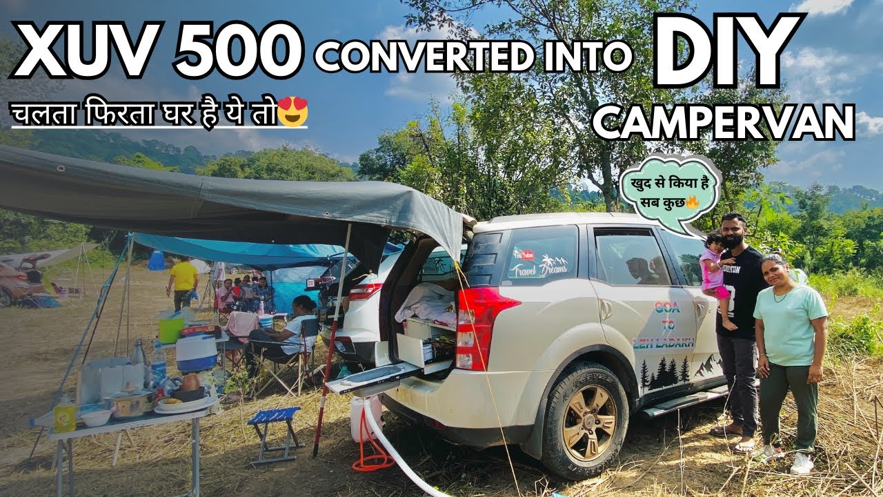 DIY Mahindra XUV 500 Converted Into Campervan | Low Budget Campervan | Campervan