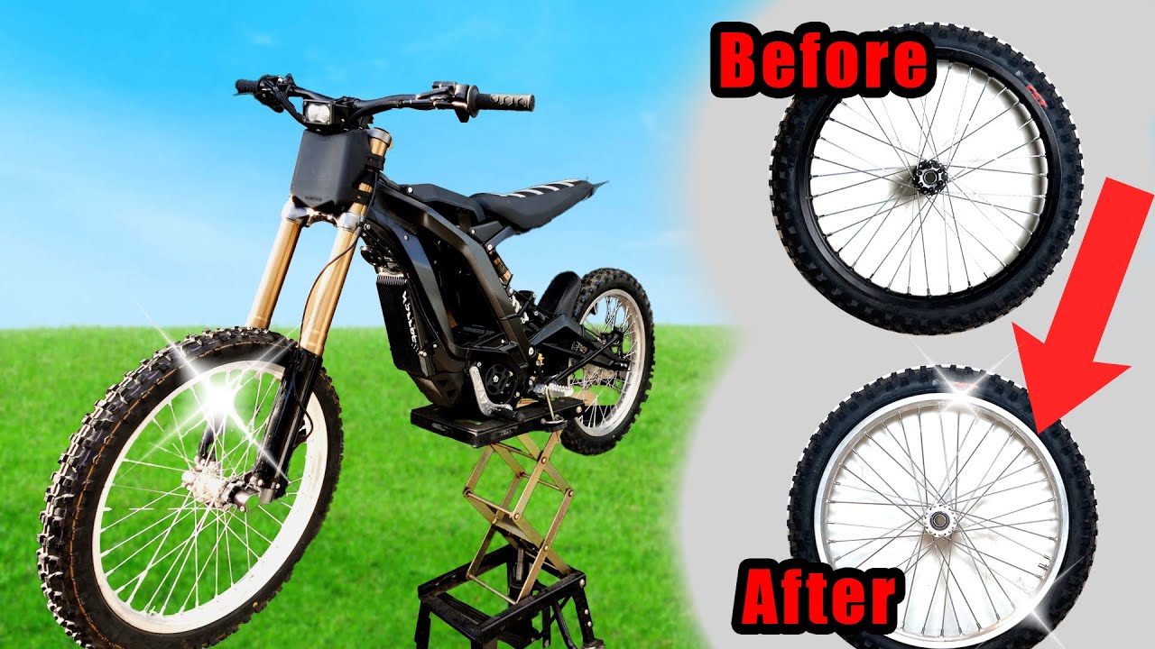 How to turn your stock Surron wheels silver (SUPER EASY)