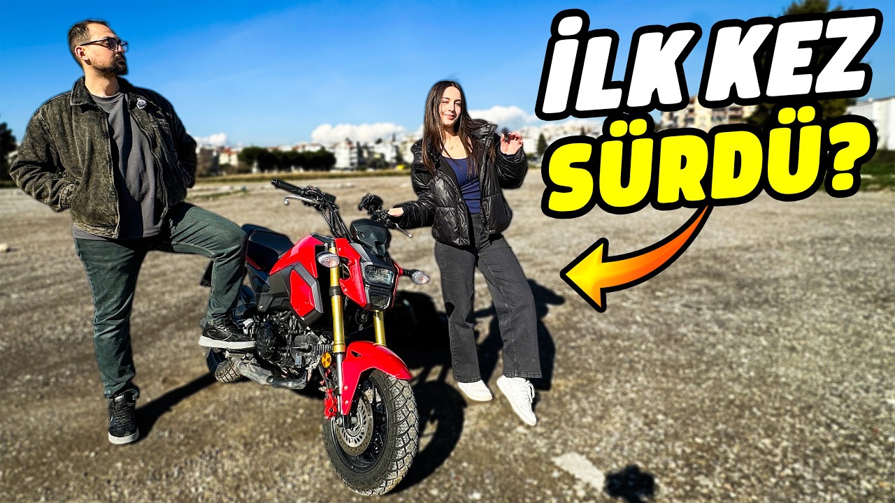 Kız Kardeşime İlk Kez Motor Sürmeyi Öğrettim | Sürdü Mü?