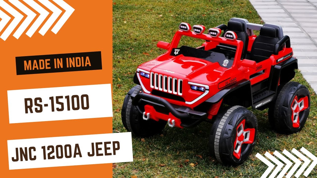 Functions and Features Of JNC1200A Kids Battery Operated Ride On Jeep | MADE IN INDIA | JNCreations