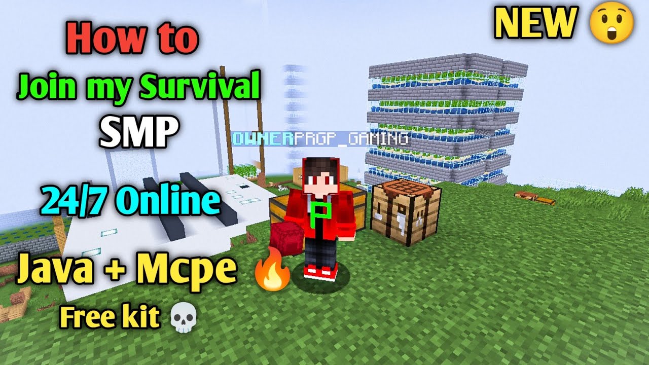 🛸 Brand New Public Survival Smp Server Minecraft 🔥 | Java/Pe 1.21 | 24/7 Online | Free To Join 🫡