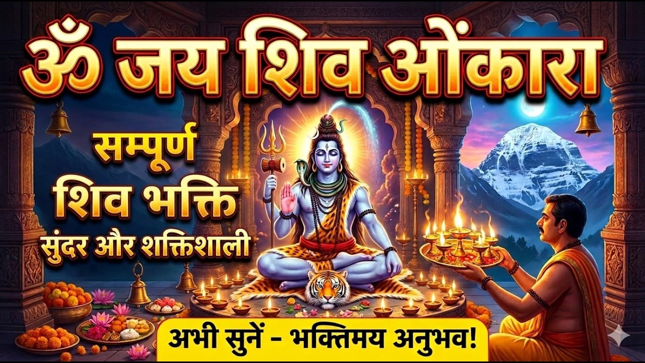 ॐ जय शिव ओंकारा 🙏 | Shiv Ji Ki Aarti | Somwar Special Shiv Aarti | Mahadev Bhakti  | Om Jai Shiv