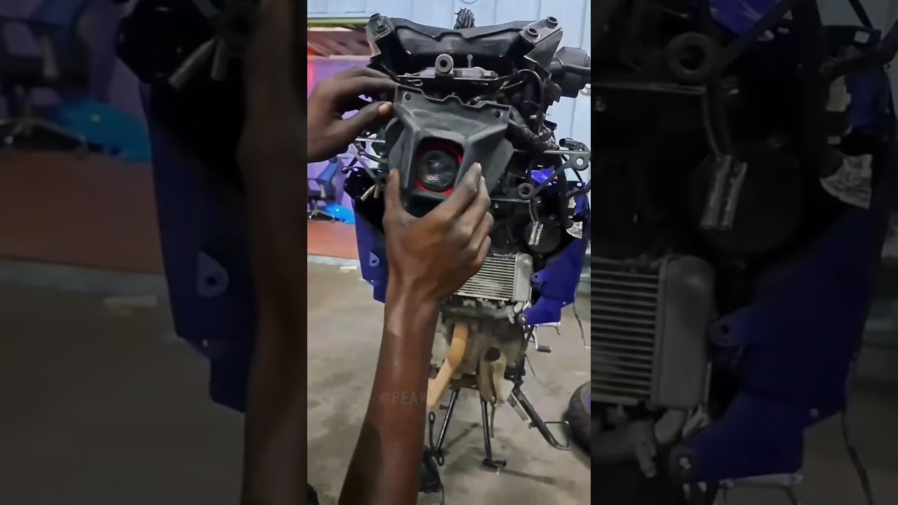 R15 v4 headlight modification drl light