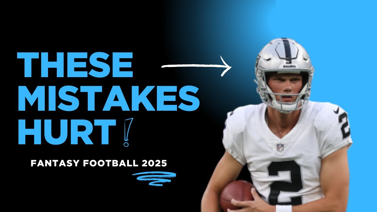 You MUST Avoid These 6 Mistakes in Auction Drafts | 2025 Fantasy Football Auction Drafts