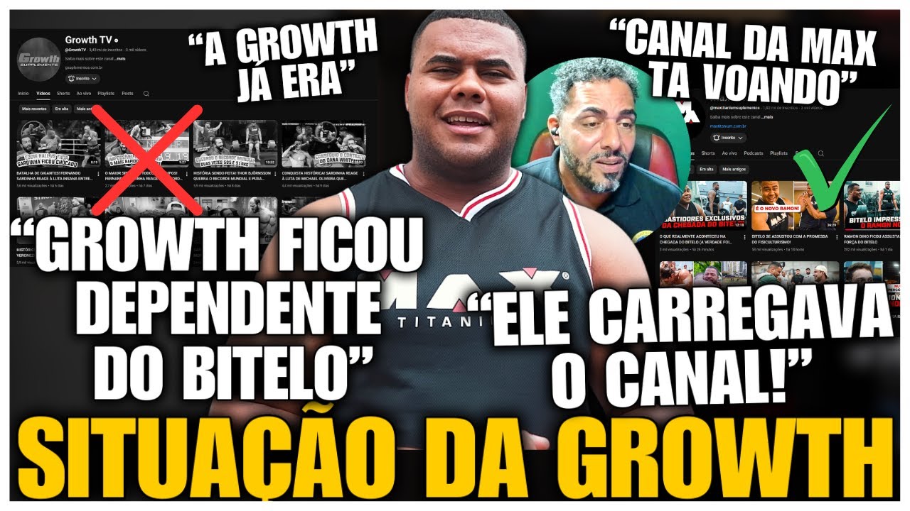 POLÊMICA! BITELO ACABA COM CANAL DA GROWTH E MAX DISPARA! VAL REVELOU TUDO