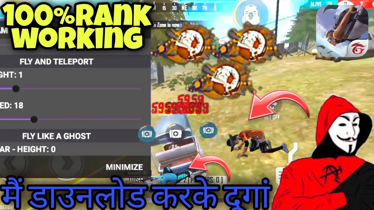 Free Fire Mod Menu Rank Working Hack Free Fire Auto Hedshort OB33 Update FF Latest Hack Mod Menu