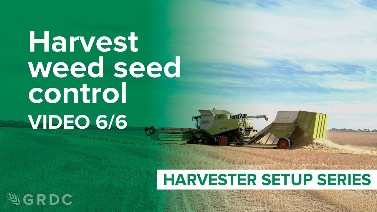 Harvester setup series: 6/6 | Harvest Weed Seed Control