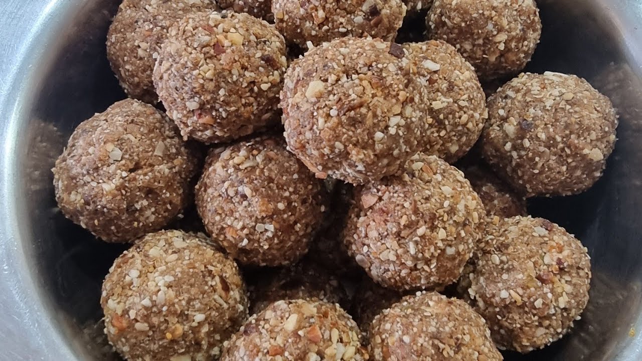 No Sugar Laddu / Dry fruits Dates Laddu /  Healthy Laddu