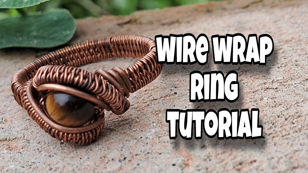 wire wrap ring tutorial anel de cobre artesanal