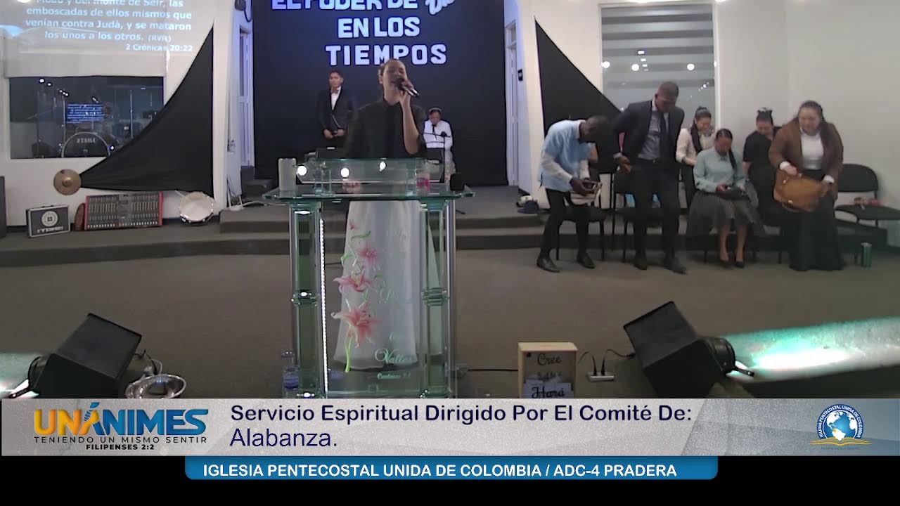 Servicio Espiritual Dirigido por el Comité de Alabanza.