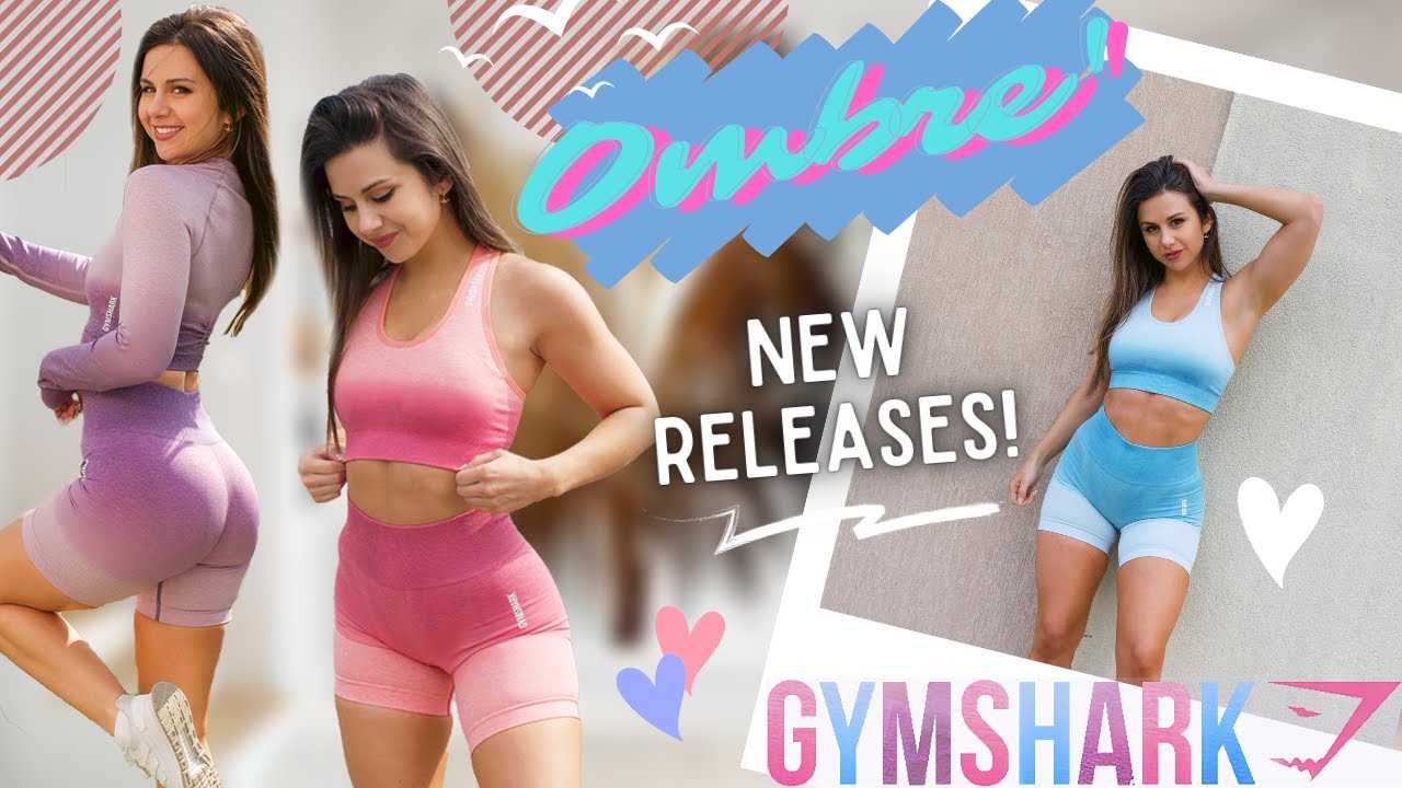 OMG! NEW Gymshark Ombré Seamless try on, haul, & review + mix n match! | Gymshark Adapt Collection!