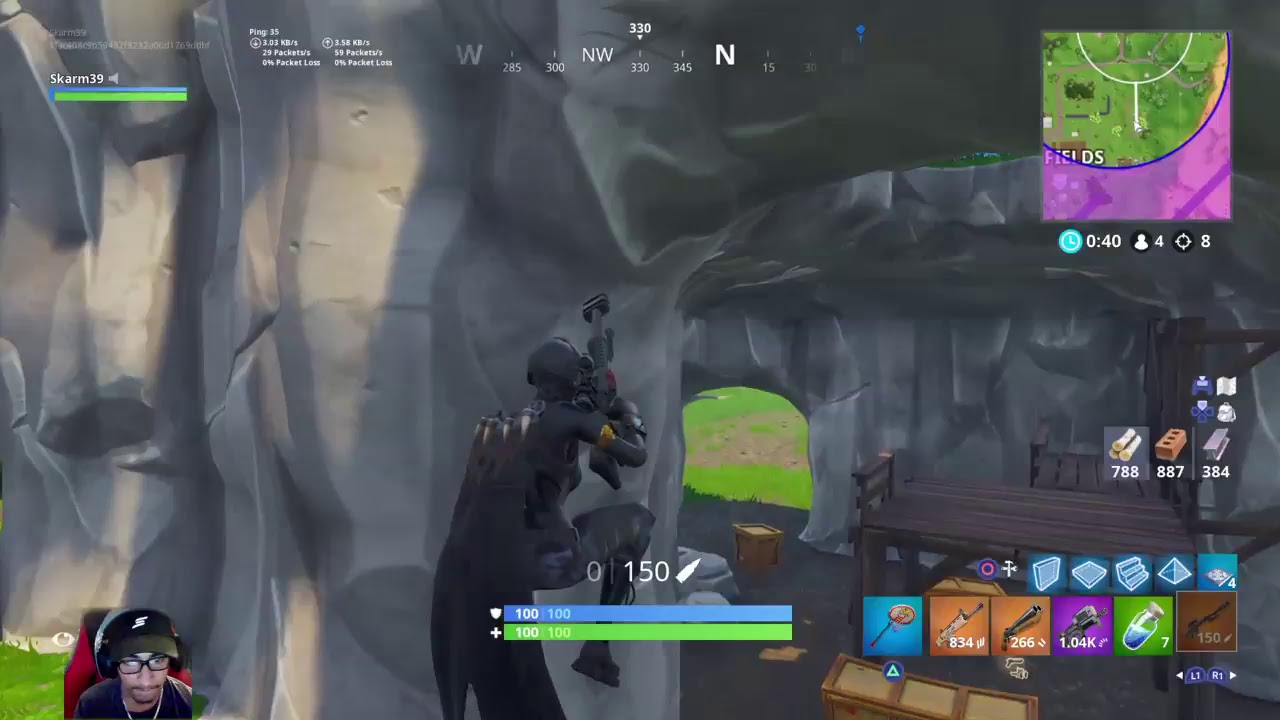 LIVE! PLAYING FORTNITE | 600+ WINS |4.8 K/D| SKAARM (Facecam)