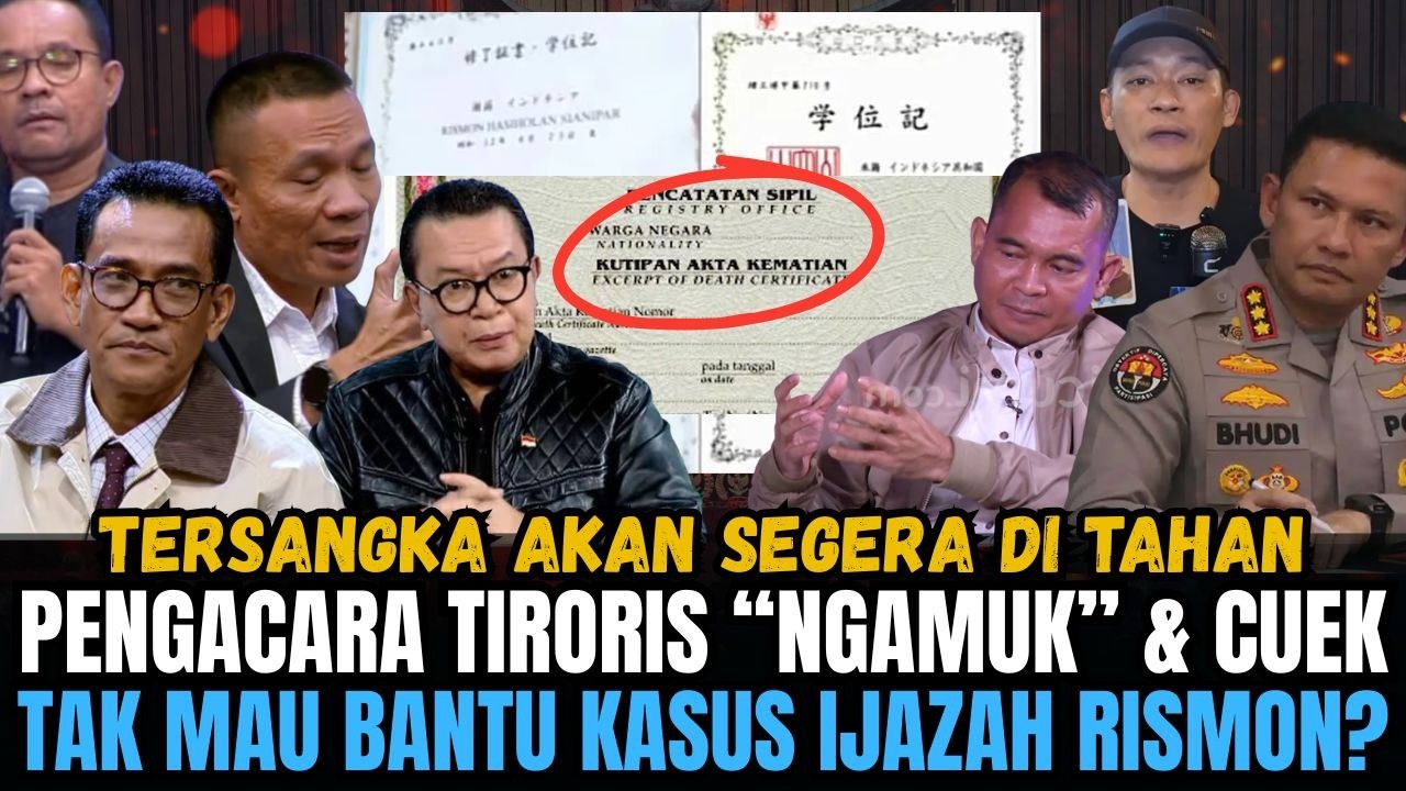 REFLY HARUN TAU KALAU IJAZAH RISMON BERMASALAH? JAHMADA KEBINGUNGAN! TERSANGKA AKAN SEGERA DITAHAN?