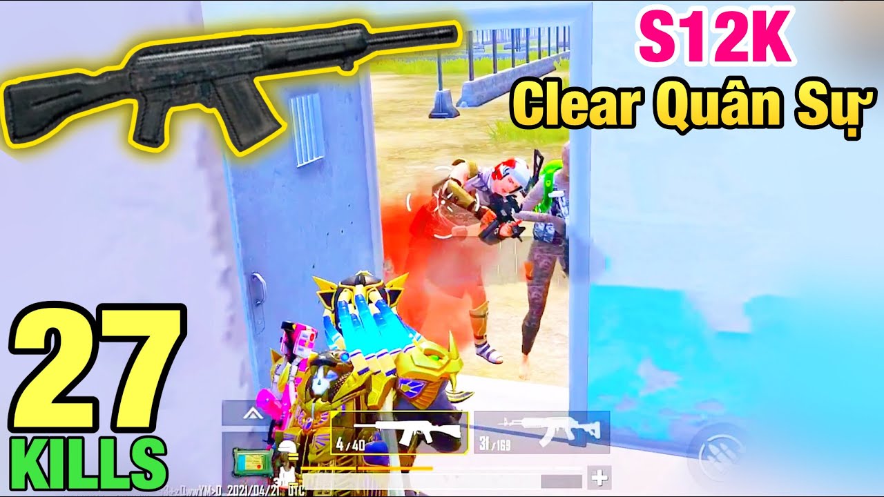 [PUBG Mobile] Sức Mạnh S12K Đầu Game | THỤT Bay Lu&ocirc;n Cả Team Địch