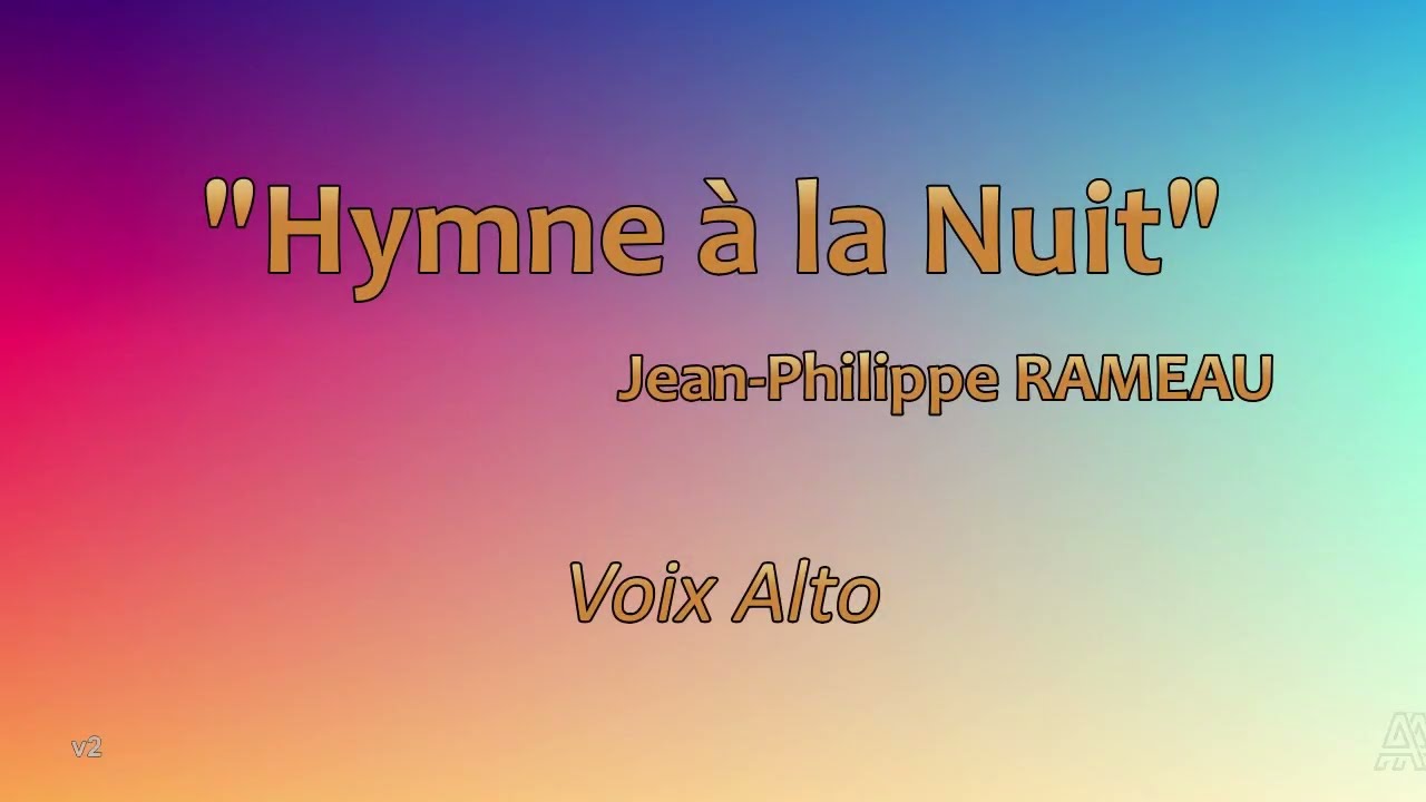Hymne à la nuit (ALTO)